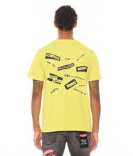 Load image into Gallery viewer, SHORT SLEEVE CREW NECK TEE   &quot;NEVER MIND THE BOLLOCKS&quot;  IN YELLOW