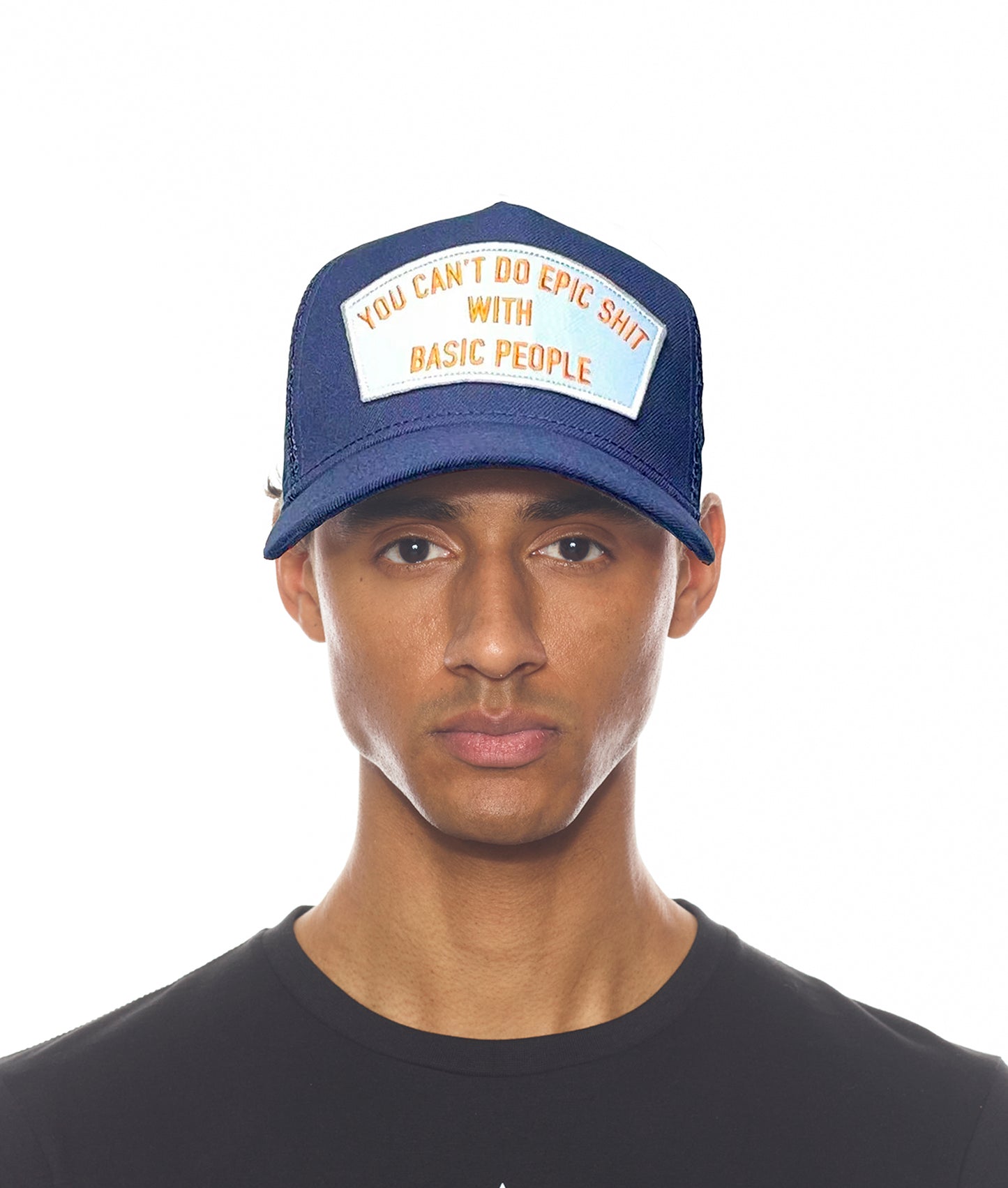 EPIC MESH BACK TRUCKER CURVED VISOR IN NAVY