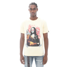 Load image into Gallery viewer, SHORT SLEEVE CREW NECK TEE  &quot;SHIMU-LISA&quot; IN CREAM