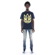 Load image into Gallery viewer, SHORT SLEEVE CREW NECK TEE  &quot;SKIN&quot; IN NAVY