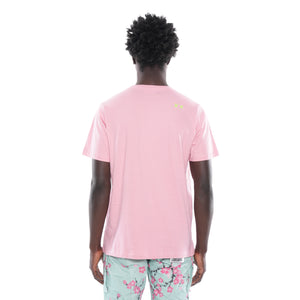3D CLEAN SHIMUCHAN LOGO  SHORT SLEEVE CREW NECK TEE IN CANDY PINK