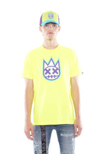Load image into Gallery viewer, 3D CLEAN SHIMUCHAN LOGO  SHORT SLEEVE CREW NECK TEE IN HIGHLIGHTER GREEN