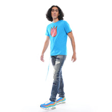 Load image into Gallery viewer, 3D CLEAN SHIMUCHAN LOGO  SHORT SLEEVE CREW NECK TEE IN DRESDEN BLUE