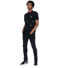 Load image into Gallery viewer, Cult of IndividualityMen&#39;s Punk Super Skinny Premium Stretch Denim Jeans in Vintage Black